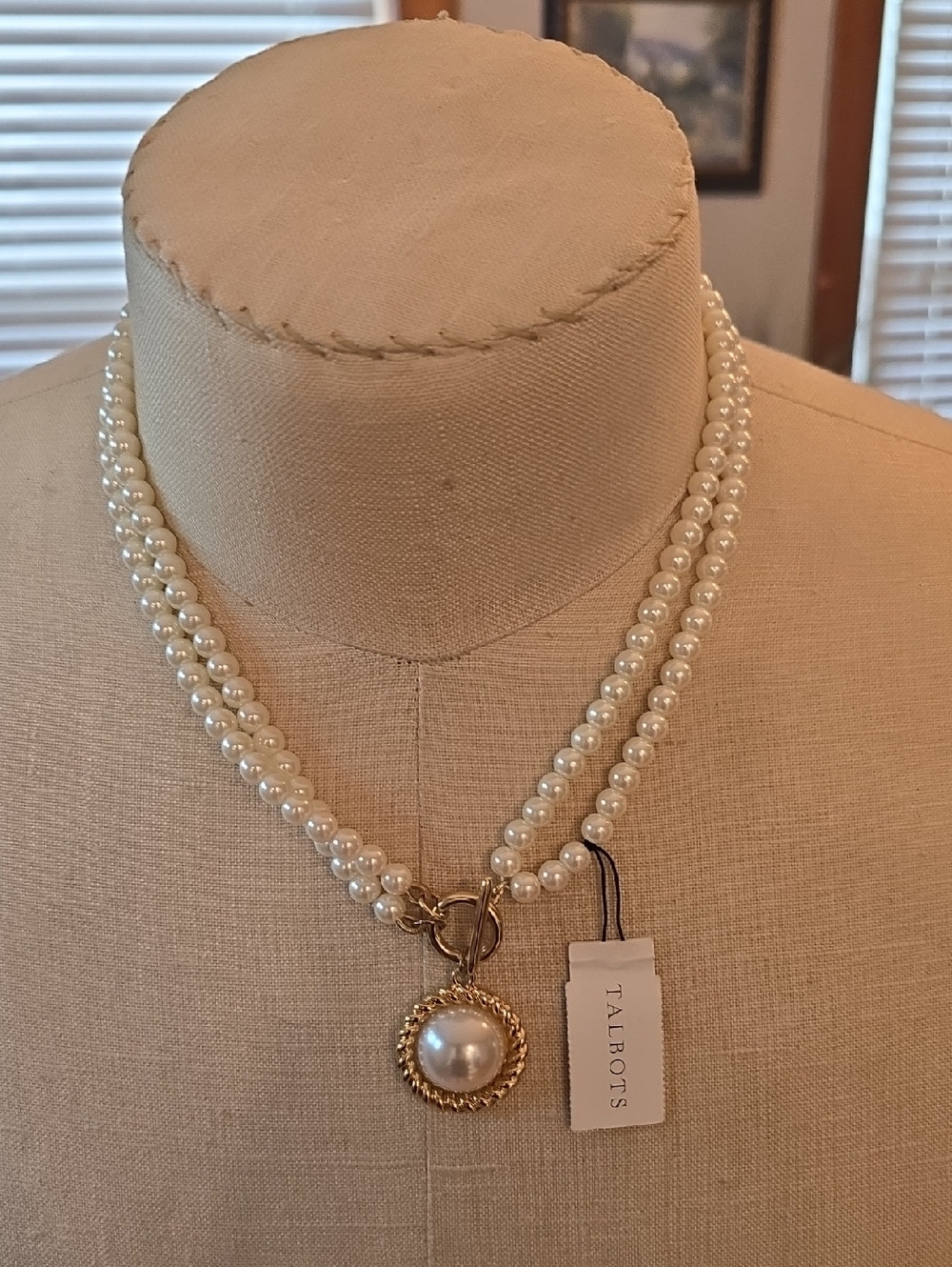 Talbots Ivory Convertible Strand Pearl Necklace
